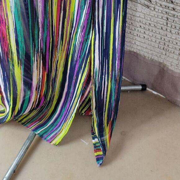 SANGRIA‎ Multicolored Striped Sleeveless Maxi Dress Size 6 - Picture 8 of 9